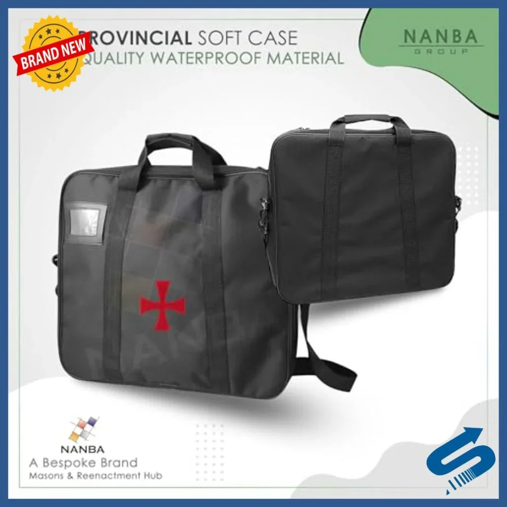Masonic Apron Case Set with Shoulder Strap for Regalia Storage